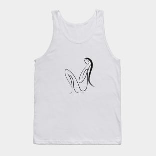 Sketch of girls figure Tank Top